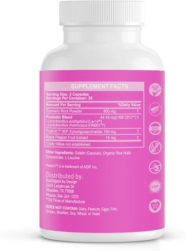 Vista 8 de DocDigest by Design VajayJoy Píldoras de equilibrio de pH - Probiótico vaginal para mujer para la regulación del pH, clínicamente demostrado