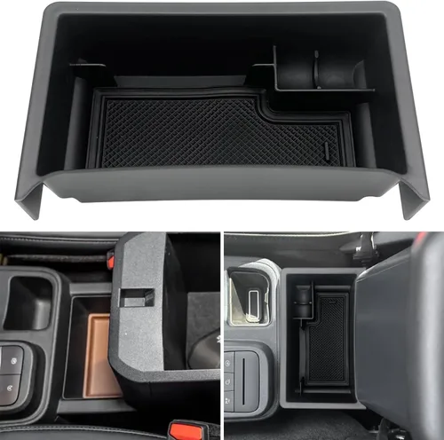 Vista 8 de Organizador de consola central, organizador de tablero compatible con Toyota Tundra 2022 2023 2024 2025