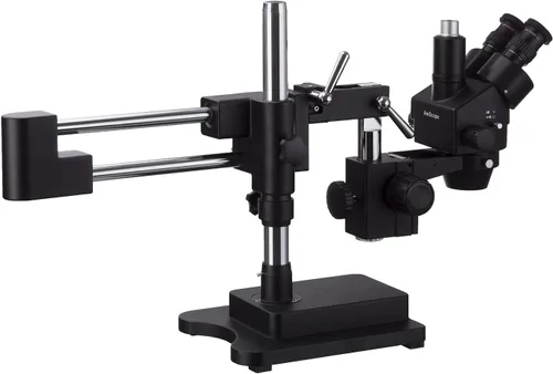 Vista 3 de AmScope Microscopio estéreo trinocular del zoom de SM-4T-B 45X con el doble