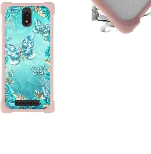 Vista 73 de jioeuinly Funda compatible con ZTE Blade X1 5G Phone Case PC Backplane + cubierta de silicona suave marco XSH