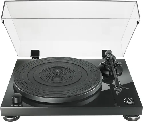 Vista 7 de Audio-Technica AT-LPW40WN Tocadiscos de transmisión por correa totalmente manual, 2 velocidades, control dinámico anti-patines, brazo de fibra