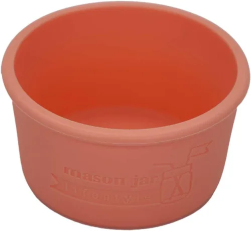 Vista 8 de Mason Jar Lifestyle - Fundas de silicona de boca ancha de 8 onzas para proteger tarros Kerr (multicolor americana)