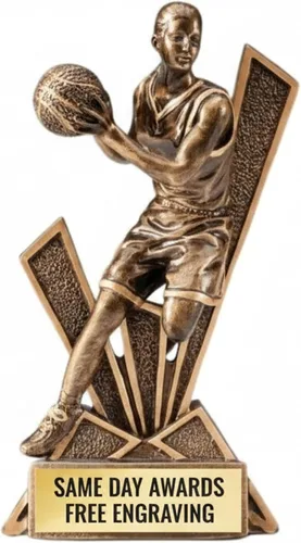 Vista 5 de Checkmate Sports Trophy Award – Custom Engraved Resin Trophy with Bold Design – Recognition Award for Competitions Teams Schools Leagues and Events