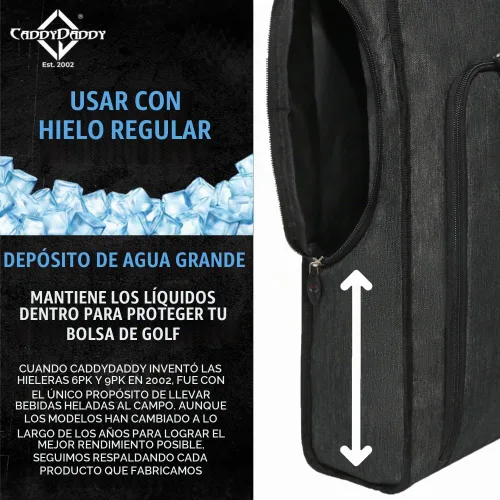 Vista 4 de CADDYDADDY Golf Bag Cooler Gifts for Golfers, Ideal for Keeping Drinks Cold 9Pk