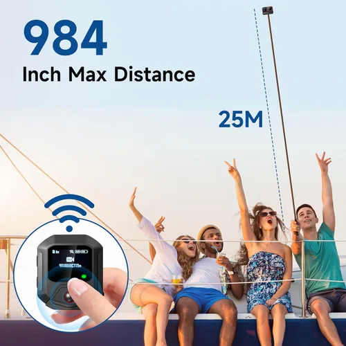 Vista 5 de Control remoto GPS para cámaras Insta360 X5/X4/X4 Air X3/Go 3S/ACE pro 2/ACE Pro/ONE X2, accesorios de acción inteligente de 25M de alcance