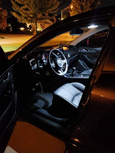 Vista 4 de Kit de luces LED interiores blancas para Mazda 3 Hatchback 2014 2015 2016 2017 2018 Paquete de bombillas LED interiores súper brillantes de 6000K +