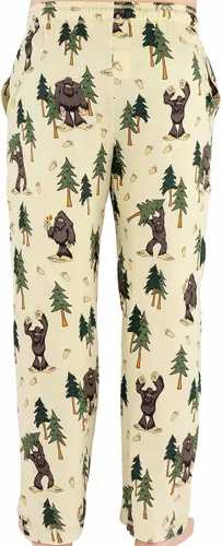 Vista 2 de Lazy One Bear & Bigfoot - Pantalones de pijama para hombre, pantalones separados para hombre, pantalones de descanso, divertidos, humorísticos