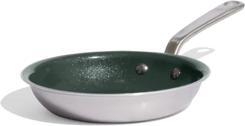 Vista 10 de Made In Utensilios de cocina CeramiClad 2.0 - Sartén antiadherente de 10 pulgadas (mango inoxidable), revestimiento de acero inoxidable de 5 capas