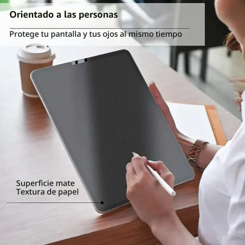 Vista 5 de Protector de pantalla de papel compatible con Lenovo Idea Tab Pro, película de PET mate para dibujar y tomar notas [antirreflejo] [antideslizante]