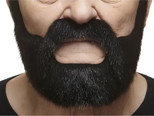 Vista 49 de Mustaches Self-Adhesive Stick On Fake Handlebar for Adults Negro