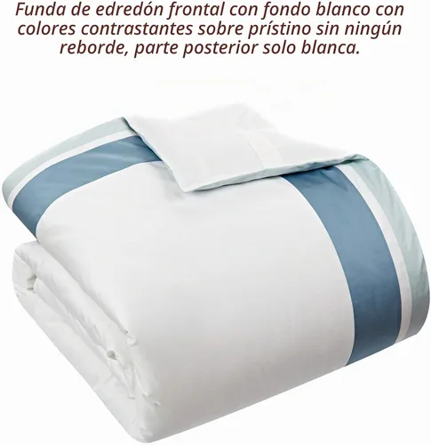 Vista 4 de Casabolaj Shading - Juego de funda de edredón de 3 piezas, 100% algodón egipcio, satén de lujo de 400 hilos, marco de retazos con cierre de botón