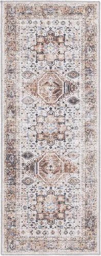 Vista 29 de Unique Loom Yara Collection - Sunil - Alfombra rectangular (2 x 3 pies, rectangular, marfil almendra/negro)