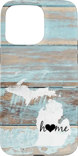 Vista 31 de Michigan Rustic Home Pride US State Distressed Look Case for iPhone 17