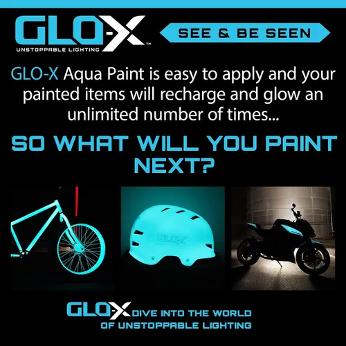 Vista 3 de Pintura acrílica que brilla en la oscuridad, pintura fluorescente reactiva a los rayos UV para paredes de exteriores e interiores, manualidades