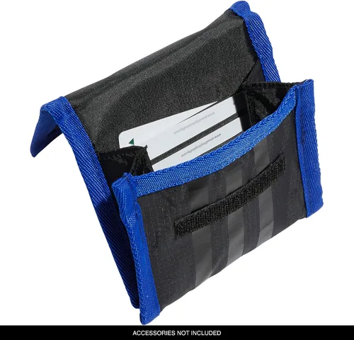 Vista 3 de adidas Originals Cartera de viaje con bolsillo para el cuello con cordón desmontable, negroazul lúcidorosa haz, talla única, NegroAzul LucidoRosa