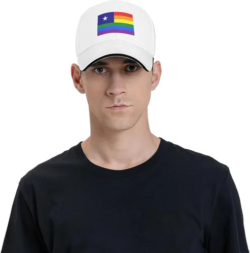Vista 4 de Bonnie Blue Pride Rainbow LGBT Flag Baseball Cap for Men Women Adjustable Funny Dad Hat
