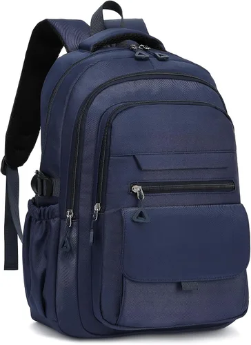Vista 18 de Phaoullzon Mochila escolar para niñas adolescentes para niños, mochila estética universitaria para laptop para mujeres, Beige, Grande