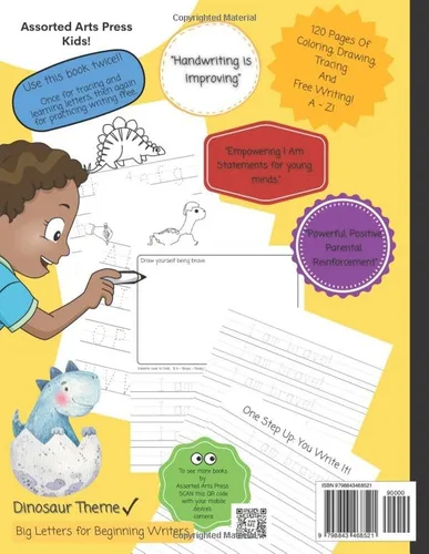 Vista 2 de I AM Affirmations for Kids, Handwriting Practice Book for Kids Ages 6-8 Printing Workbook With Positive Affirmations Builds Confidence and Self