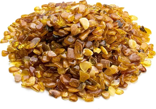 Vista 8 de Piedras ámbar pulidas y crudas 100% naturales del Báltico Chips Resina Ambar Piedra para manualidades de joyas y cuentas sueltas (sin agujeros)