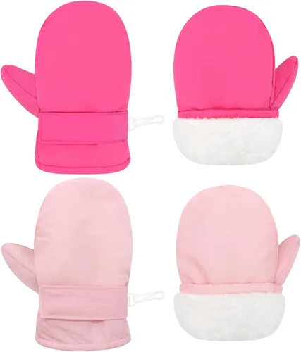 Vista 35 de QikQik Guantes de invierno impermeables para niños pequeños - Guantes de nieve para bebés