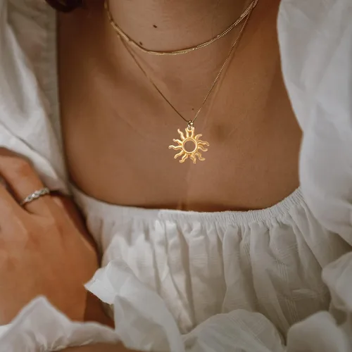 Vista 6 de Aylifu Sun Pendant Charm Alloy Tibetan Style Celestial Sun Charm Craft Supplies for DIY Earrings Necklace Bracelet Jewelry Making Christmas Party
