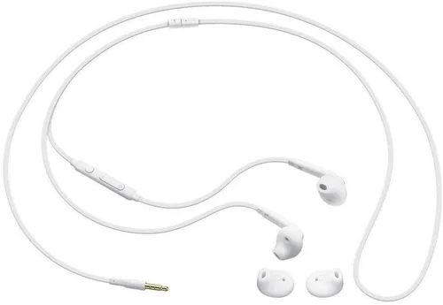 Vista 5 de Auriculares con cable originales de Samsung 3.5mm para Galaxy S10, S10 Plus, S10e Plus, Note 10, A71, A31 - Micrófono y control remoto de volumen