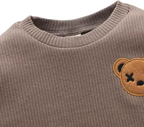 Vista 6 de Conjunto de ropa de bebé unisex, trajes para recién nacidos para niñas, niños, niños y niños pequeños, conjunto de ropa para niños, camiseta