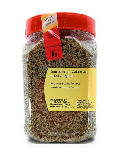 Vista 3 de TUTTOCALABRIA, Orégano calabrés seco, condimento italiano, coctelera, 2.8 oz (80g) paquete de tamaño mediano, todo natural, sin OMG, producto