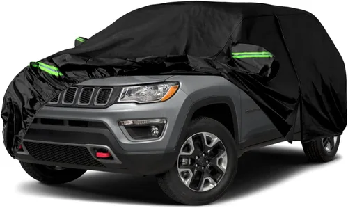 Vista 17 de Funda impermeable de 6 capas para automóvil de repuesto para Jeep Grand Cherokee 1993-2010 All Weather Car Cover with Cotton Liner, Zipper Door