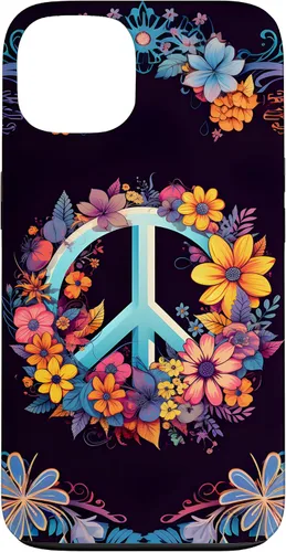 Vista 7 de Boho Floral Peace Sign Case for iPhone 17