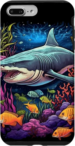 Vista 12 de iPhone 16 Tiger Shark Sea Ocean Underwater Shark Lover Case
