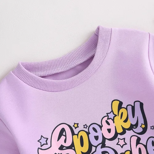 Vista 4 de Ropa de Halloween para bebé niña, sudadera con estampado de calabaza, mameluco de burbujas, lindo traje de Acción de Gracias de otoño