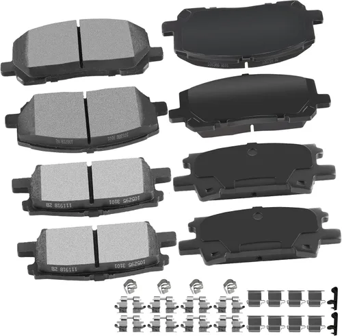 Vista 29 de cciyu Juego de pastillas de freno delanteras de cerámica profesional D681 para BMW 530i, 97-03 para BMW 540i, 95 97-01 para BMW 740i, 95-01 para BMW