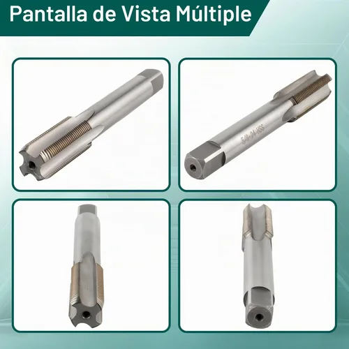 Vista 5 de AUTOKAY Nuevo HSS 5/8"-24 UNEF - Juego de roscas y troqueles para mano derecha (5/8x24) RH