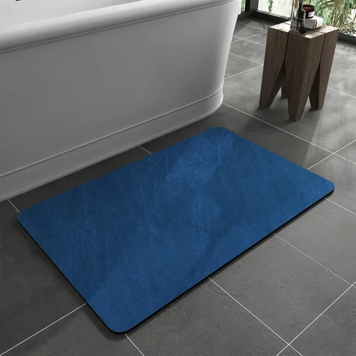 Vista 34 de MontVoo -Tapete de baño-Alfombras de baño delgadas antideslizantes para debajo de la puerta- Superficie de gamuza sintética absorbente, de secado