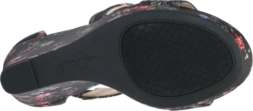 Vista 7 de Jessica Simpson Jinxxi Sandalias para mujer, con taco de cuña