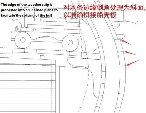 Vista 4 de Modelo de barco Herramientas de construcción para adultos - Tira de madera Kit de cepilladora angular