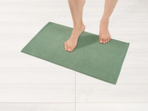 Vista 30 de American Soft Linen - Alfombra de baño antideslizante, 100% de algodón, 17 x 24 pulgadas, alfombras de baño lavables, tapetes peludos, color beige