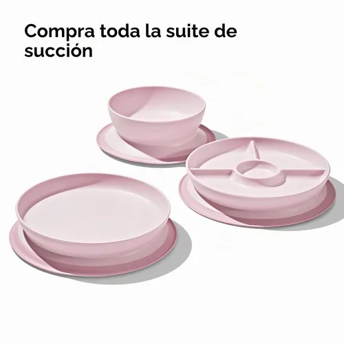 Vista 5 de OXO Tot - Plato con ventosa y división para pegarse - Blossom
