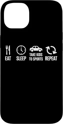 Vista 14 de Eat Sleep Take Kids to Sports Repeat Youth Athlete Parent Case for iPhone 17