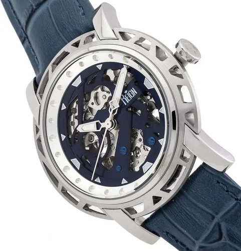 Vista 3 de Reign REIRN3702 Reign Starvos Reloj Automático Correa PlataN, marino, Moderno