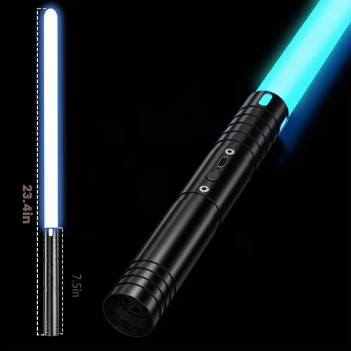 Vista 3 de Sable de luz, espada de duelo real para niños, regalo de Navidad