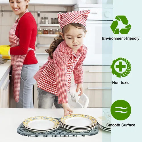 Vista 4 de Protectores de fregadero para fregadero de cocina, accesorio para fregadero de cocina, alfombrillas de silicona para colador de acero inoxidable