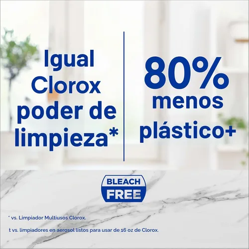 Vista 3 de Clorox Recambio de spray multiusos, esenciales para el hogar, 3 x 1.125fo repuestos concentrados