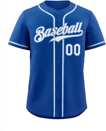 Vista 16 de Camisetas de béisbol personalizadas para hombres, mujeres, niños, camisetas con botones, personalizadas, número de nombre impreso o cosido