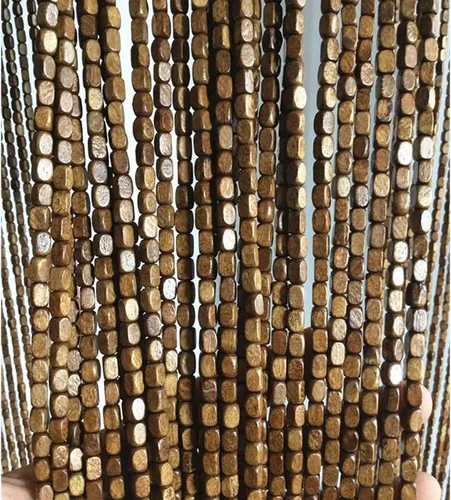 Vista 5 de Cortinas de bambú para puerta, cortinas colgantes de puerta, persianas de madera para puerta, persiana divisora decorativa, para sala de estar