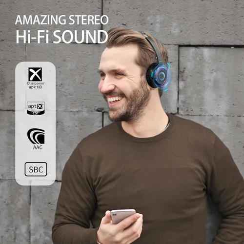 Vista 2 de SoundMAGIC P23BT Auriculares Bluetooth portátiles en la oreja CVC Micrófono con cancelación de ruido HiFi Conexión de señal inalámbrica estable