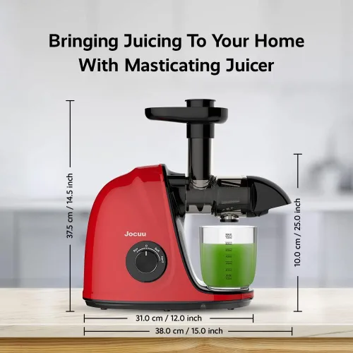 Vista 5 de JOCUU ZM1503 - Kit de accesorios para exprimidor con cuerpo principal, barrena en espiral, filtro, tolva de alimentación y taza final incluida