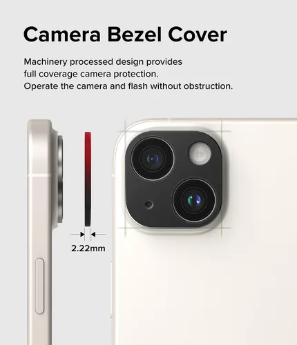 Vista 6 de Ringke Estilo de cámara [Haz que el teléfono se vea mejor] Compatible con protector de lente de cámara iPhone 15 y protector de lente de cámara