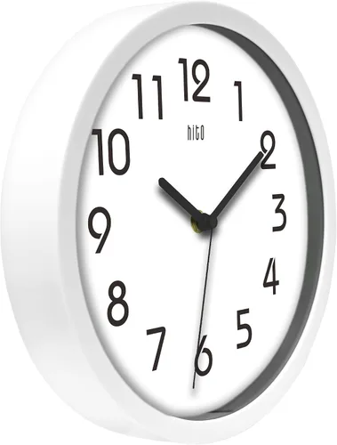 Vista 2 de Hito - Reloj de pared silencioso de 10 pulgadas Blanco